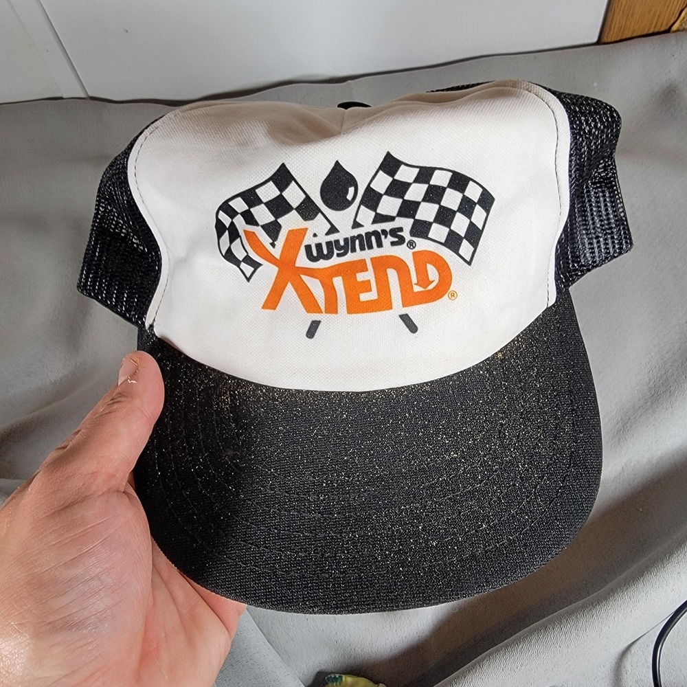 Wynns Xtend Hat Vintage Foam Snapback Black Auto‎ Racing Treatment
